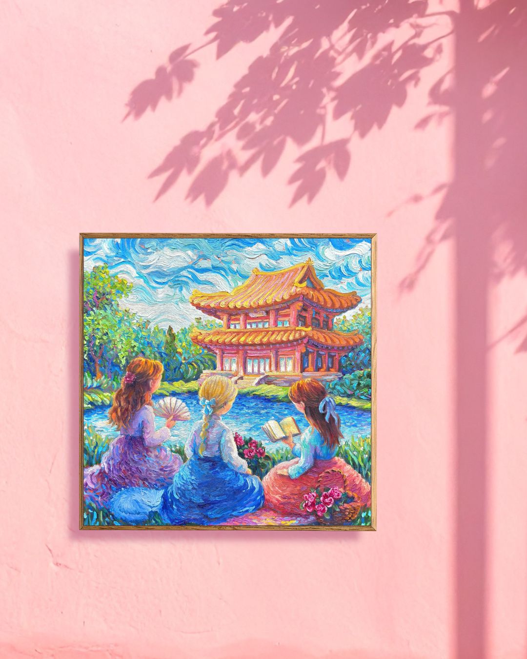 Palace Picnic - OIL PAINTING