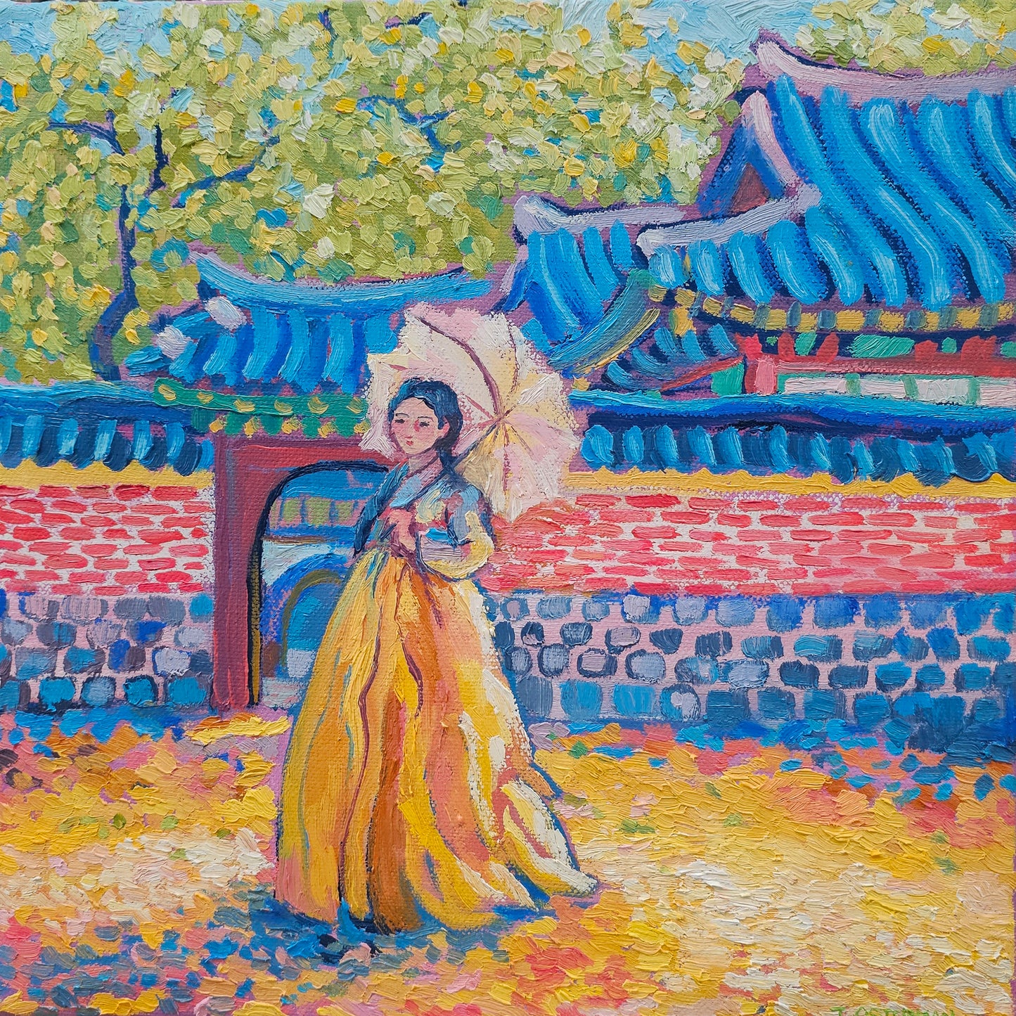 Joyful Stroll - OIL PAINTING