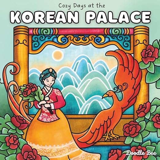 Cozy Days at the Korean Palace Coloring Book - Digital Download