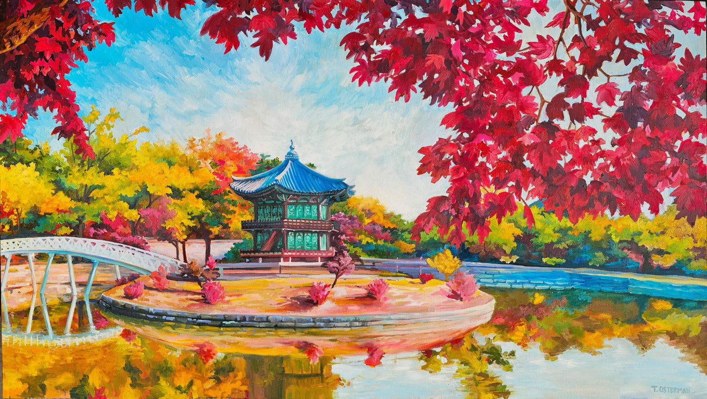 Autumn Rouge - Gyeongbokgung - OIL PAINTING