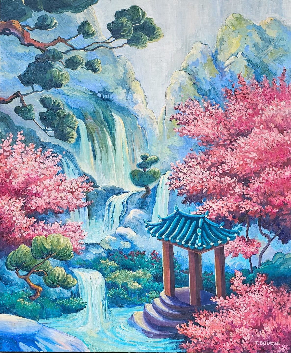 Cascade - OIL PAINTING