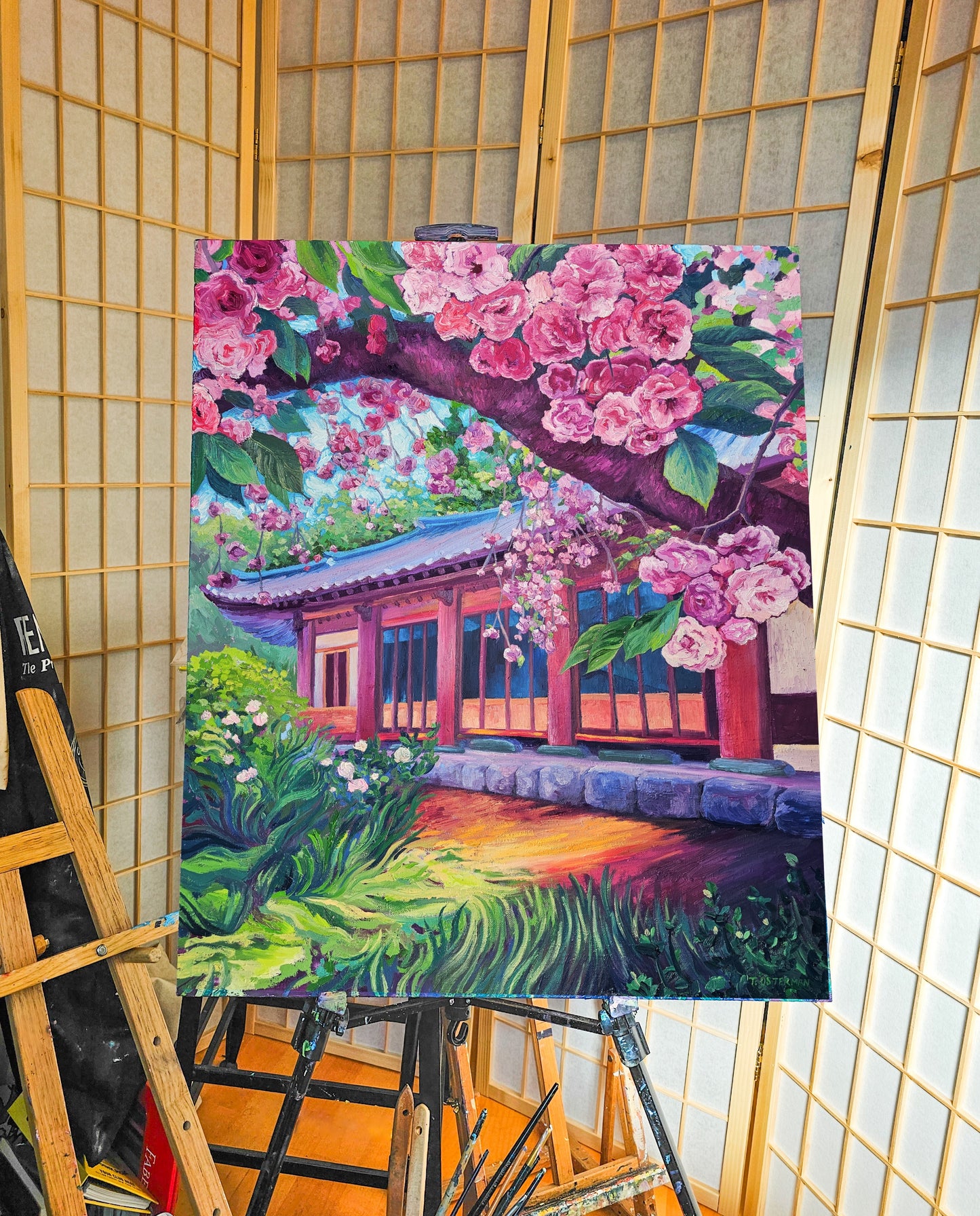 King Cherry Blossoms - OIL PAINTING