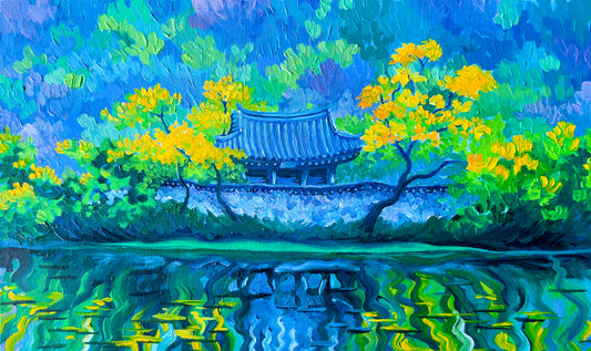 After the Rain - Original Korean Landscape Oil Painting