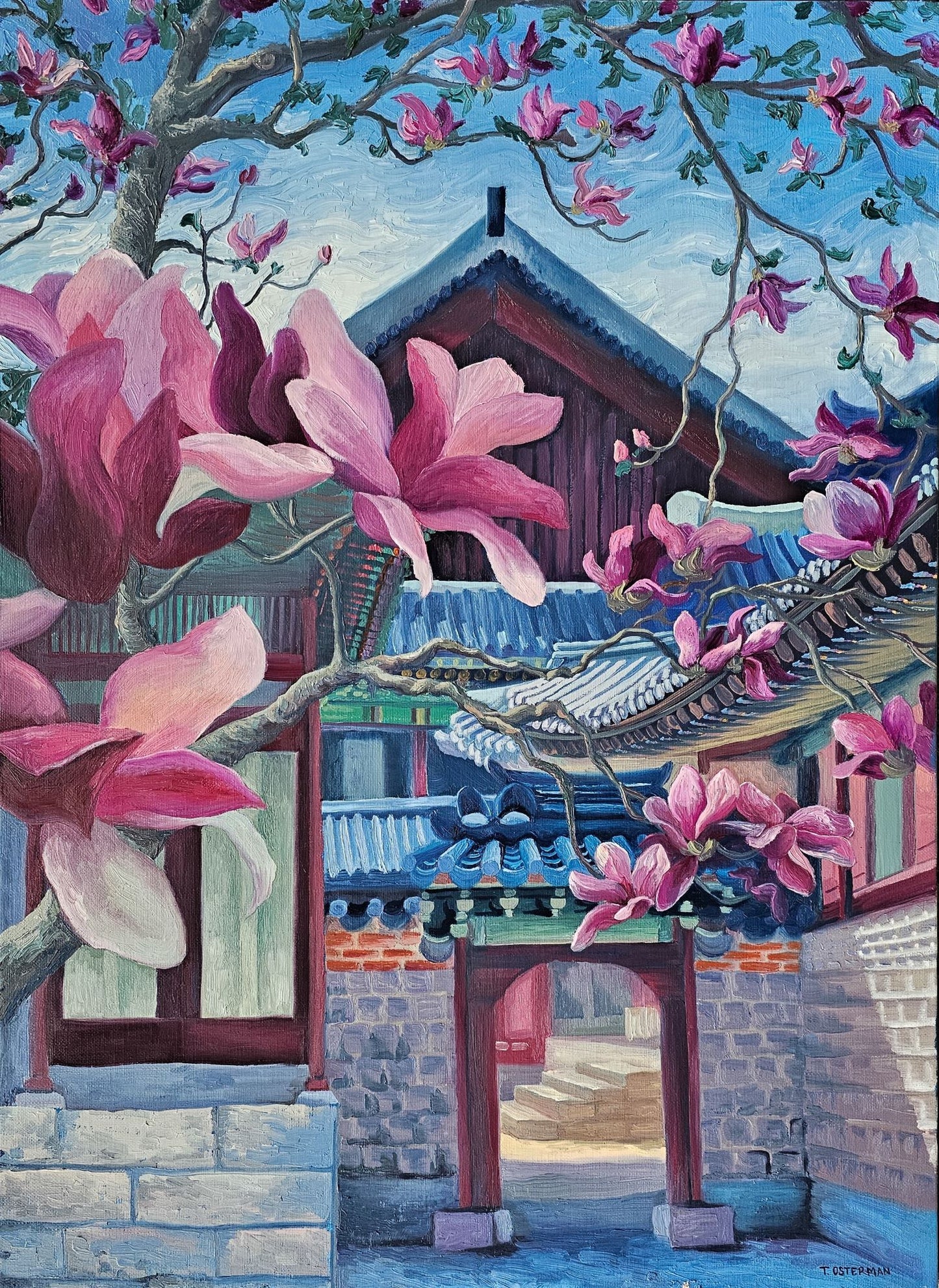 Magnolia Majesty - OIL PAINTING