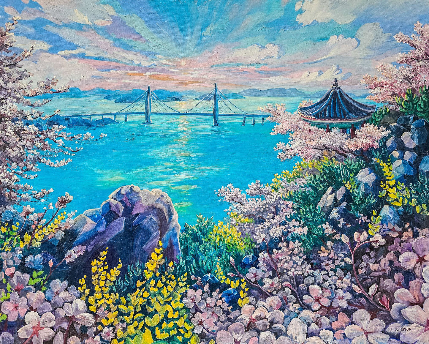 Mokpo in Spring - OIL PAINTING