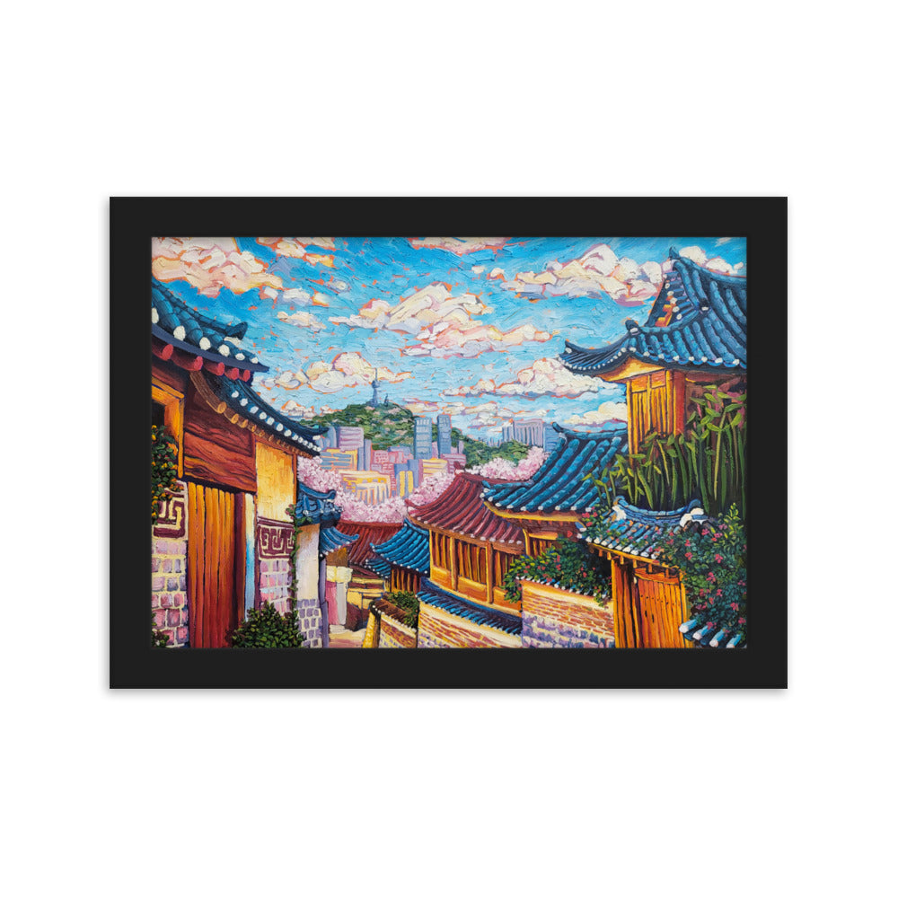 Bukchon Hanok Village - Framed Matte Print