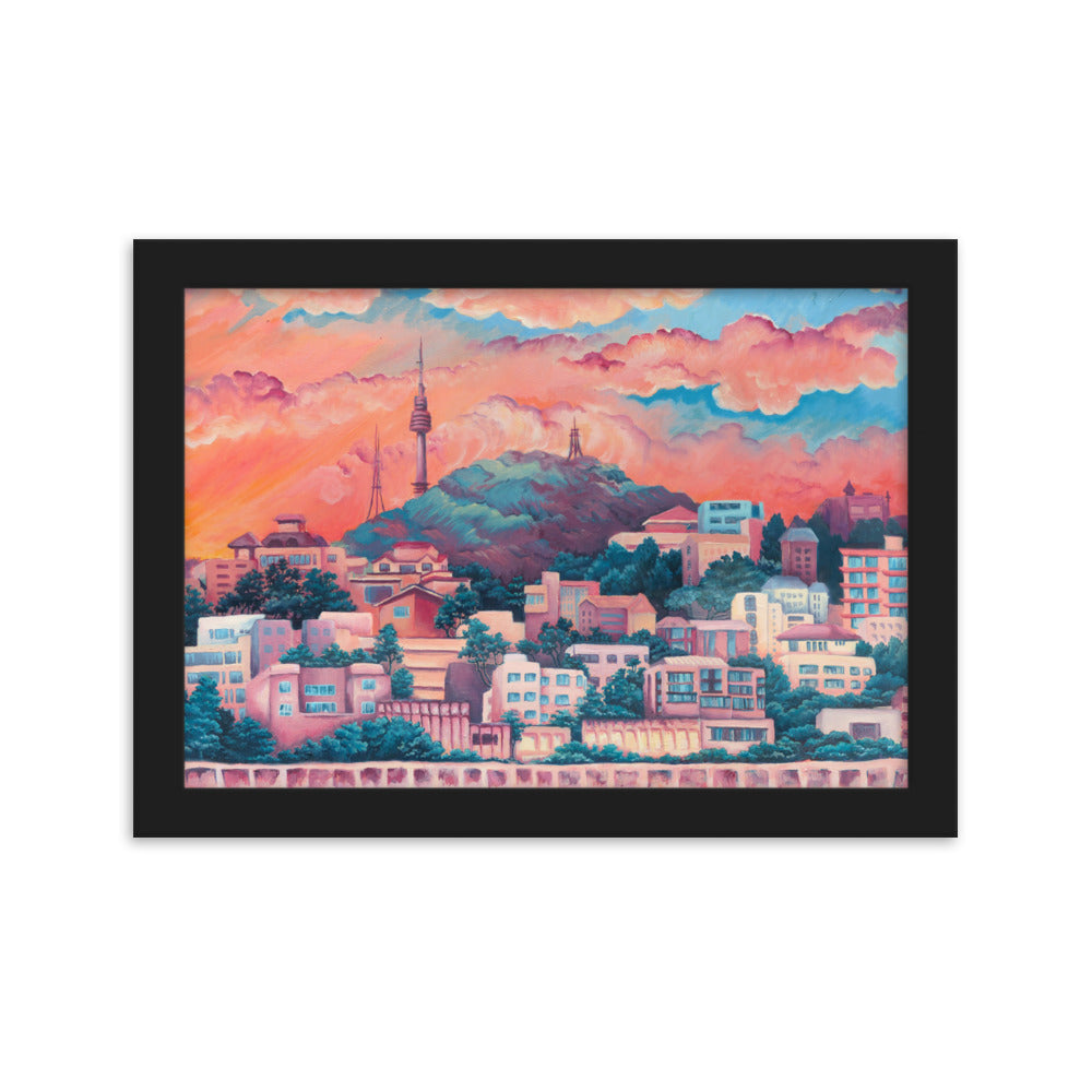 Namsan Sunset - Framed Matte Print