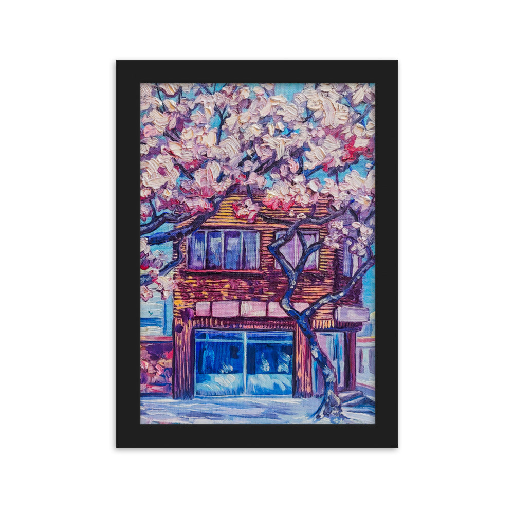 Cherry Blossom Afternoon - Framed Matte Print