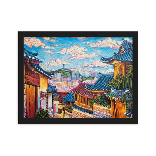 Bukchon Hanok Village - Framed Matte Print