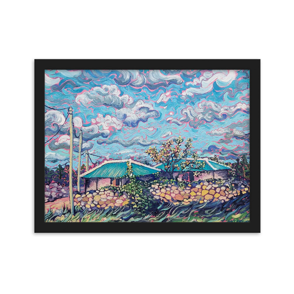 Hanok of the Winds - Framed Matte Print