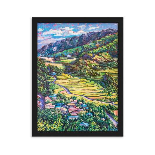 Korean Countryside - Framed Matte Print