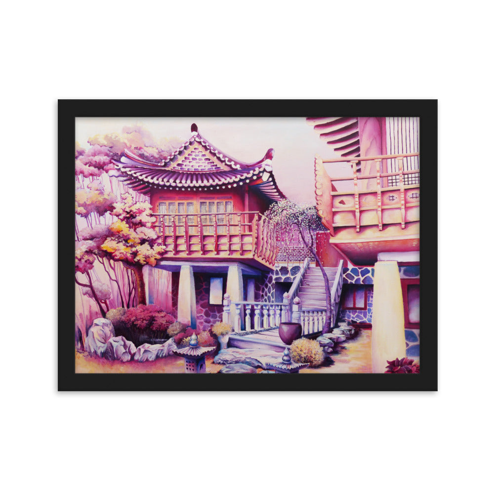 Korean Teahouse - Framed Matte Print