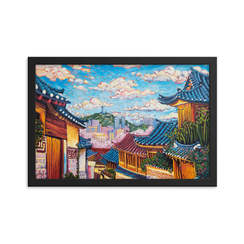 Bukchon Hanok Village - Framed Matte Print