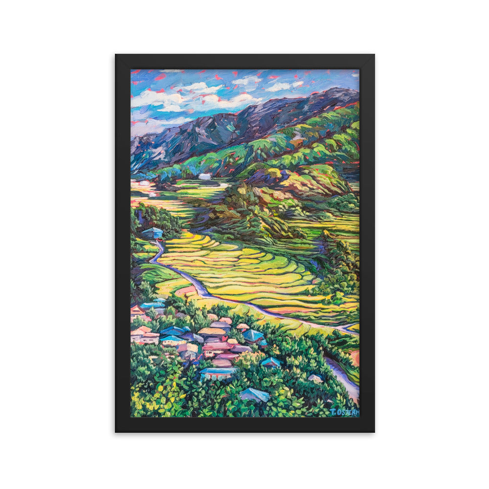 Korean Countryside - Framed Matte Print