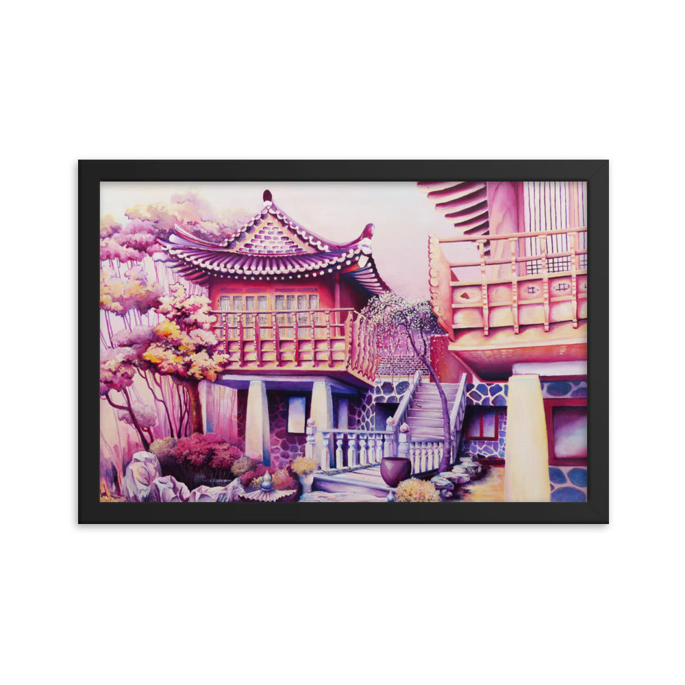 Korean Teahouse - Framed Matte Print