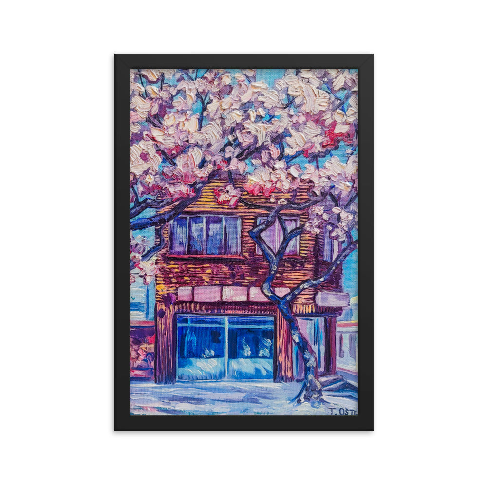 Cherry Blossom Afternoon - Framed Matte Print