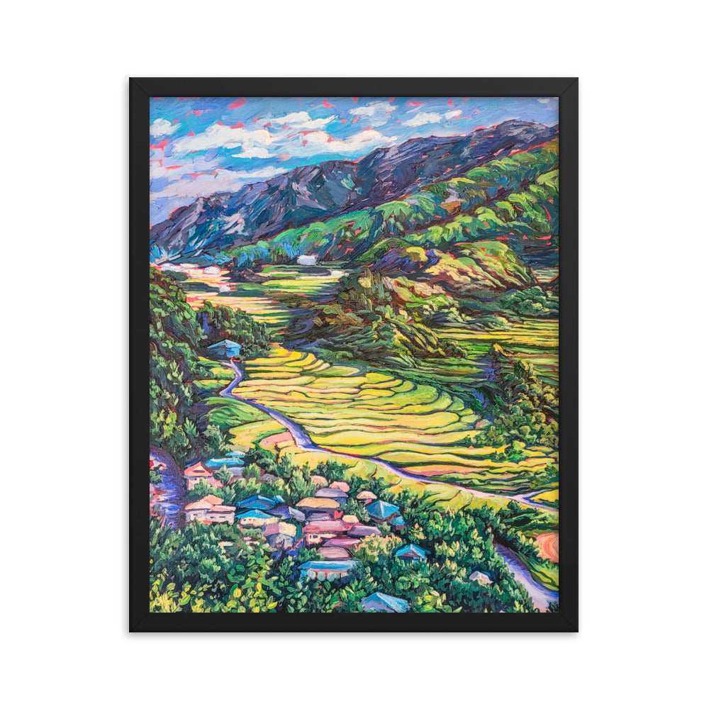 Korean Countryside - Framed Matte Print