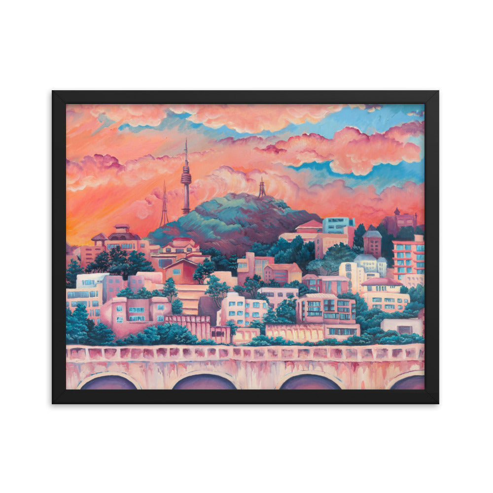 Namsan Sunset - Framed Matte Print