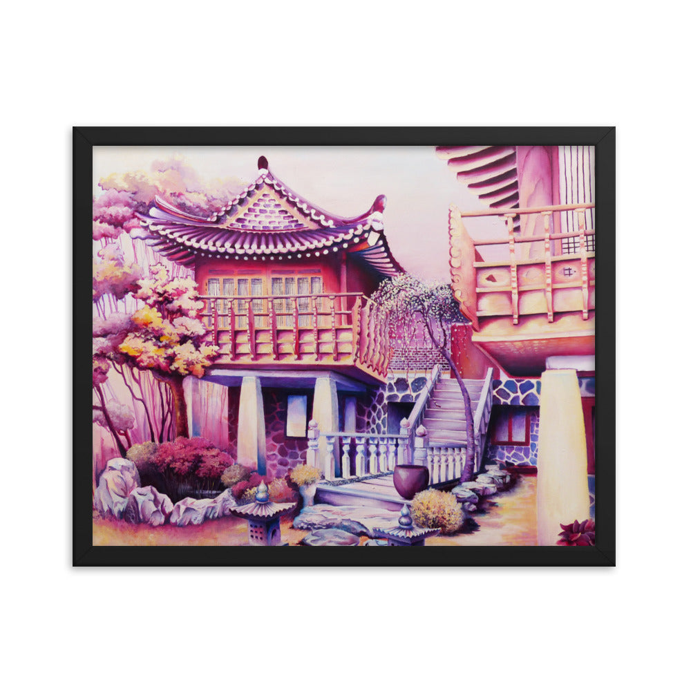 Korean Teahouse - Framed Matte Print