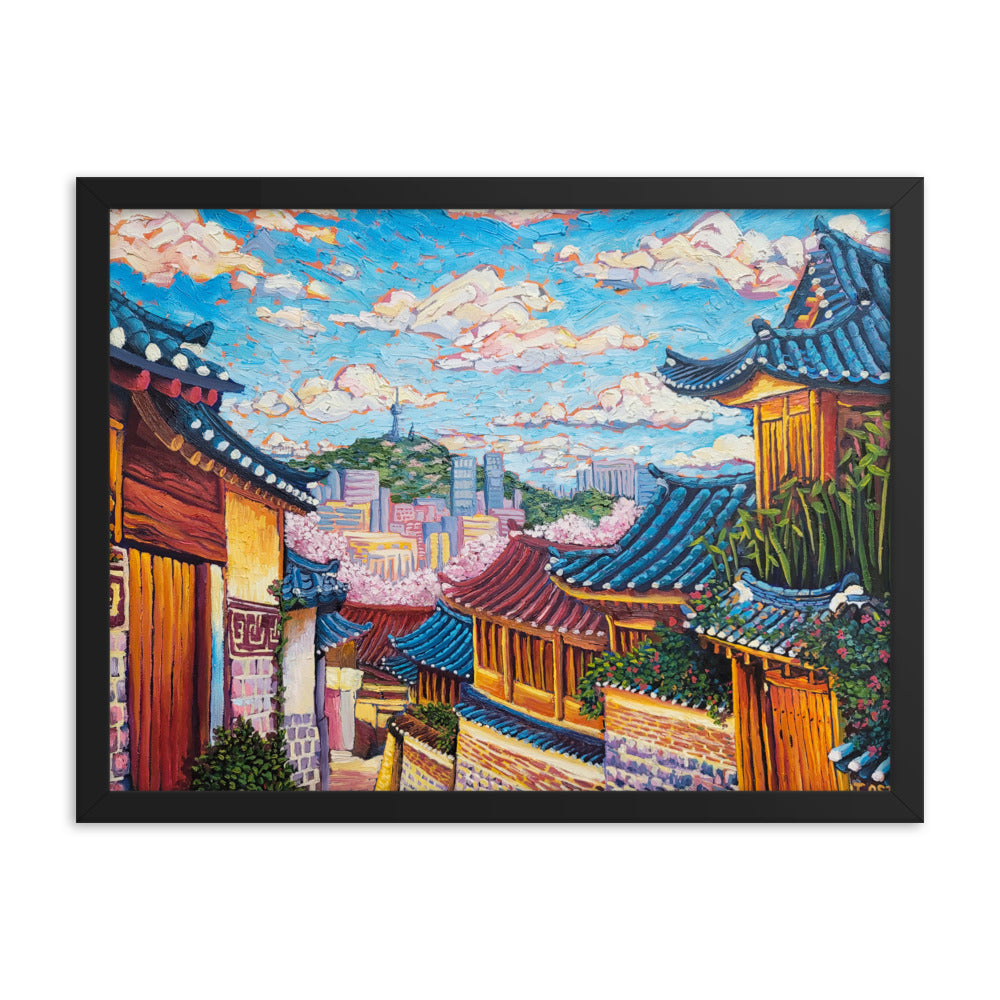 Bukchon Hanok Village - Framed Matte Print