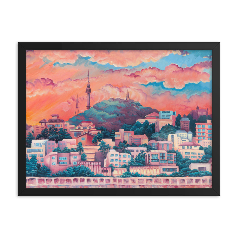 Namsan Sunset - Framed Matte Print