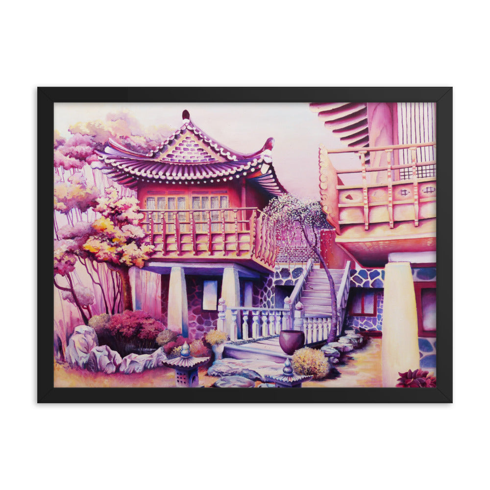 Korean Teahouse - Framed Matte Print