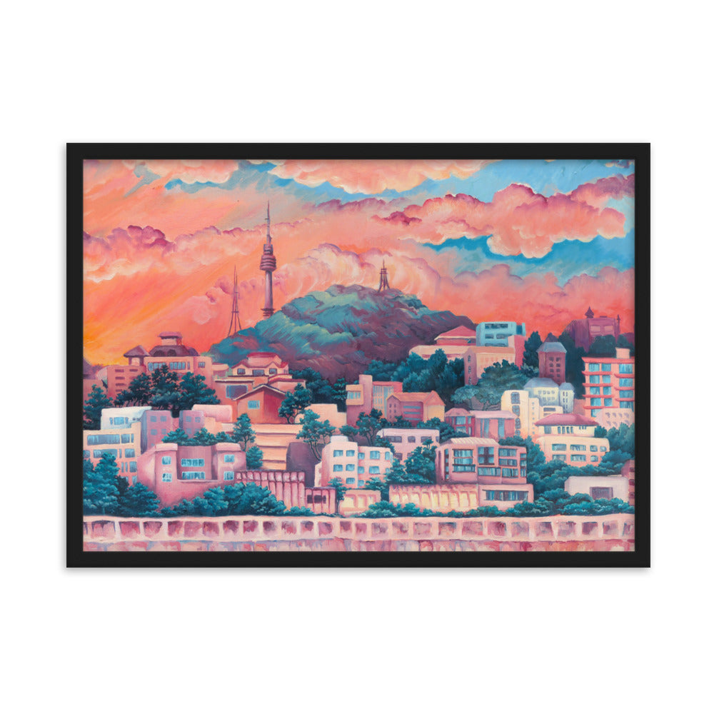 Namsan Sunset - Framed Matte Print