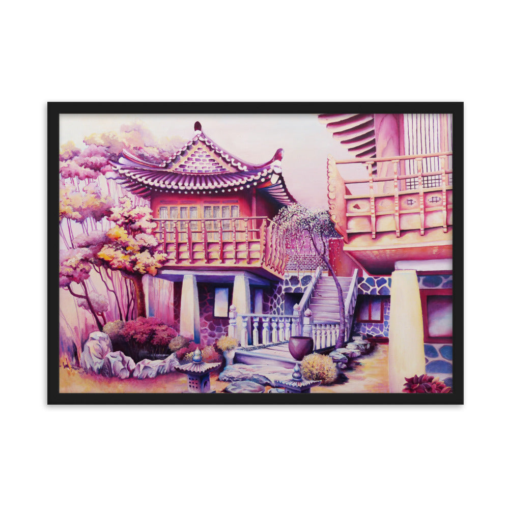 Korean Teahouse - Framed Matte Print