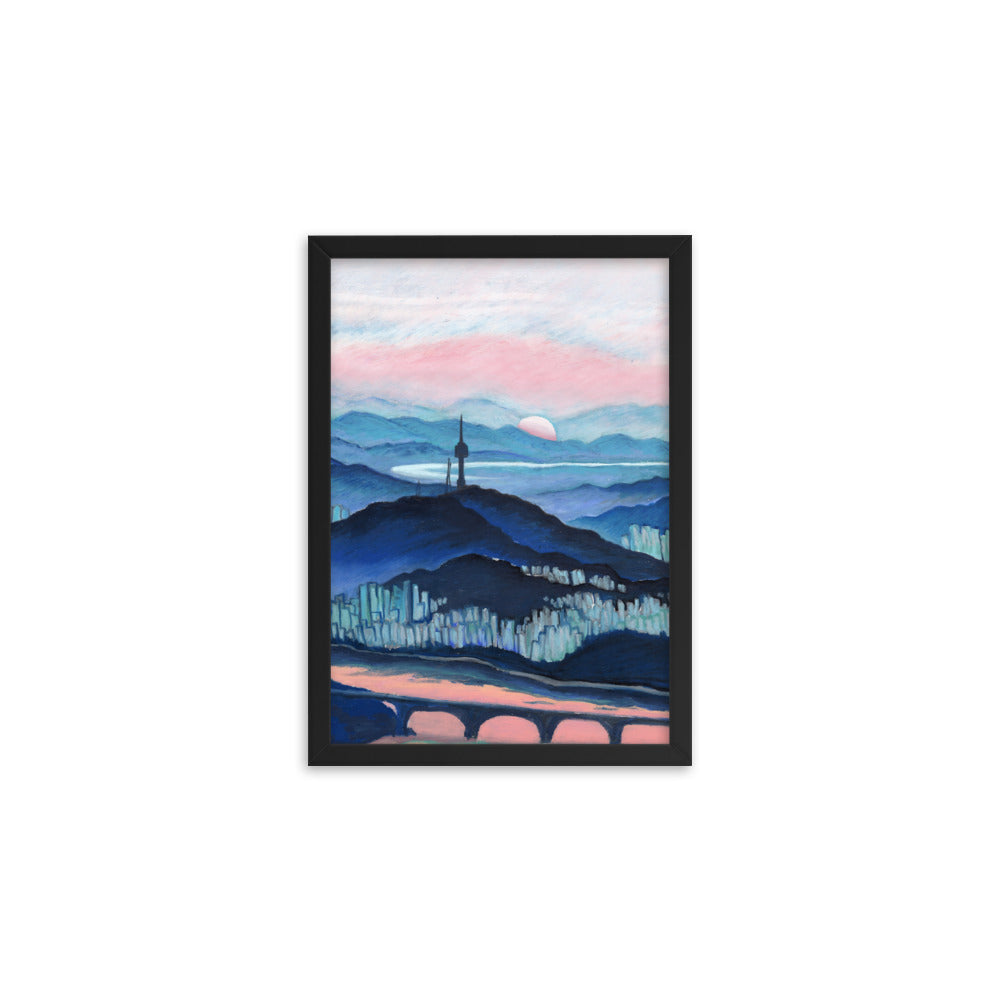 Morning Calm Namsan - Framed Matte Print