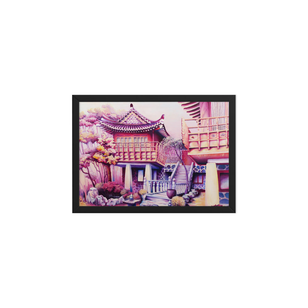 Korean Teahouse - Framed Matte Print