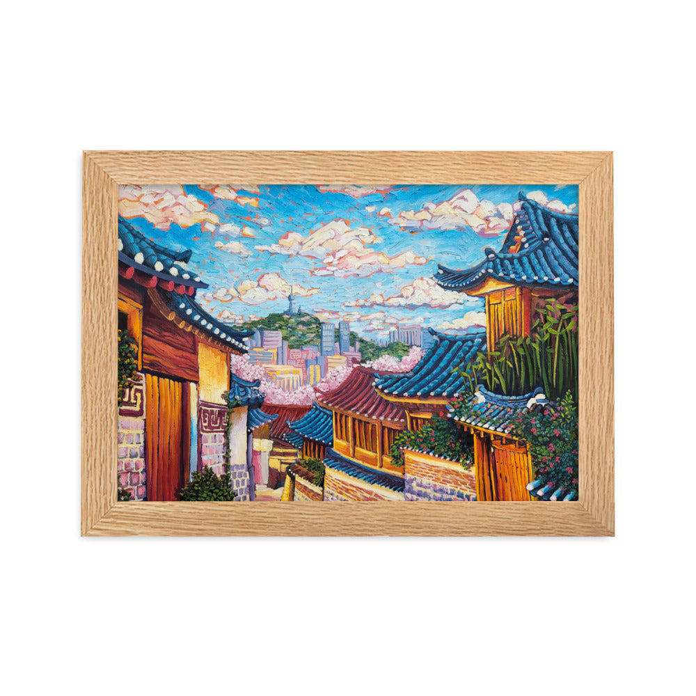 Bukchon Hanok Village - Framed Matte Print