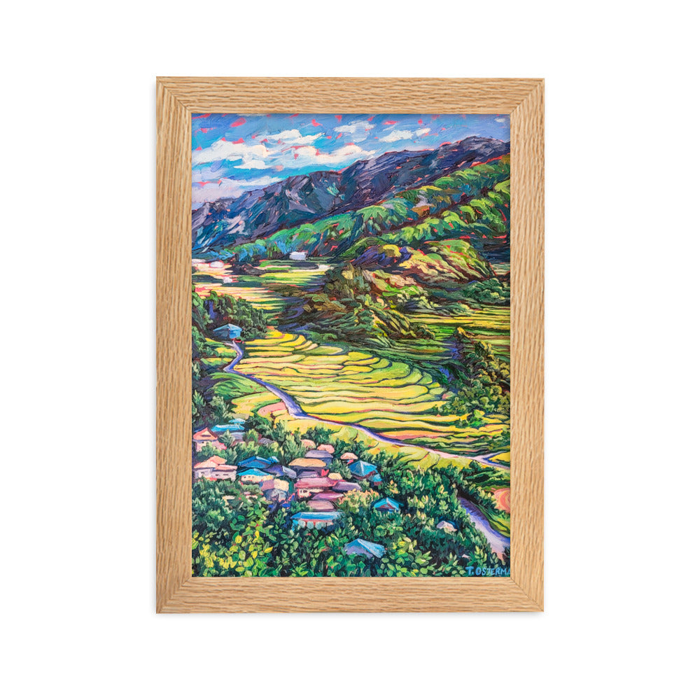 Korean Countryside - Framed Matte Print