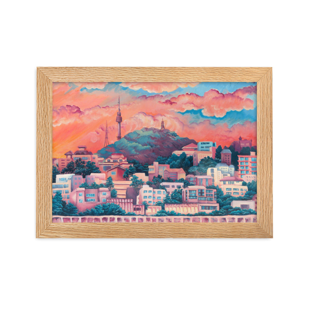 Namsan Sunset - Framed Matte Print