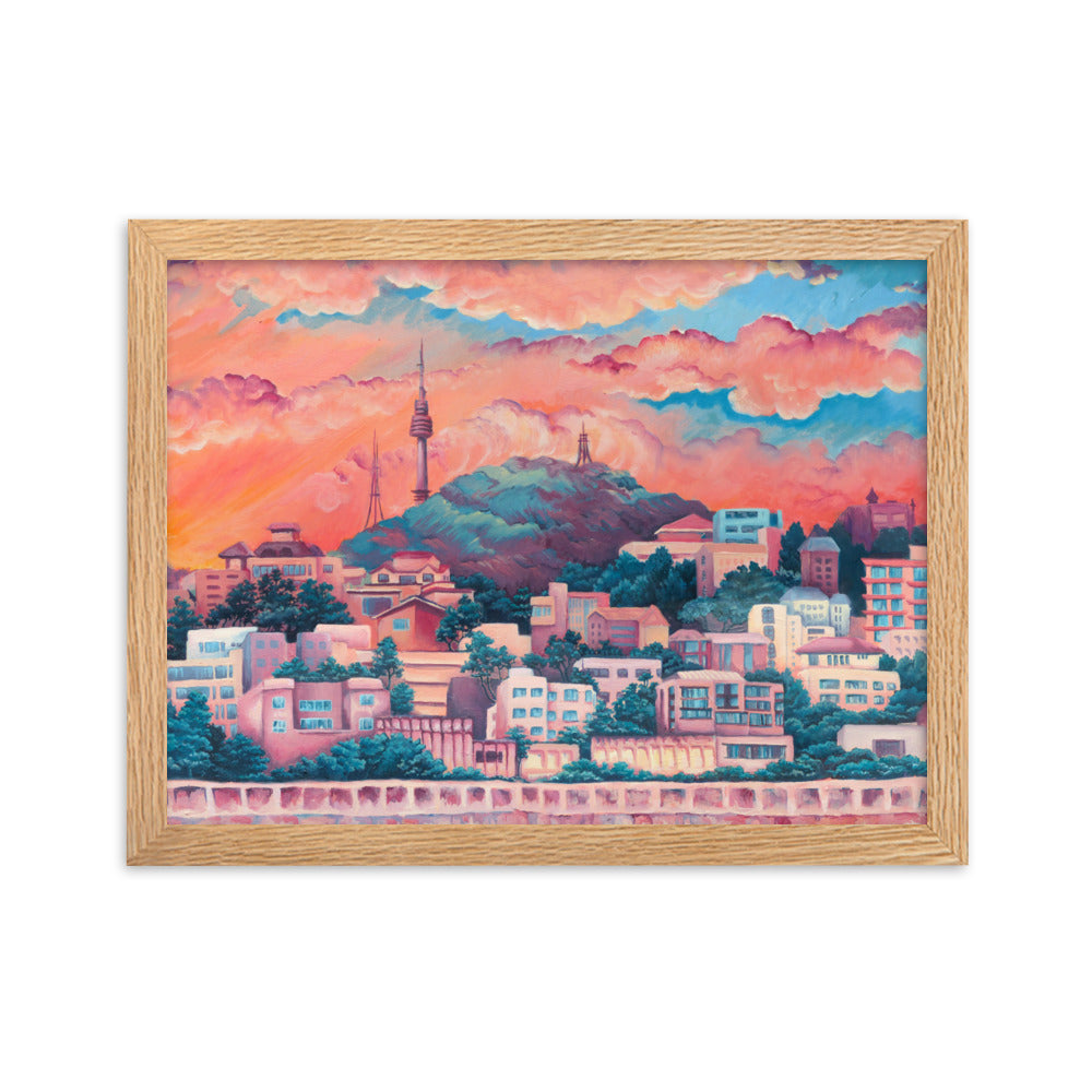 Namsan Sunset - Framed Matte Print