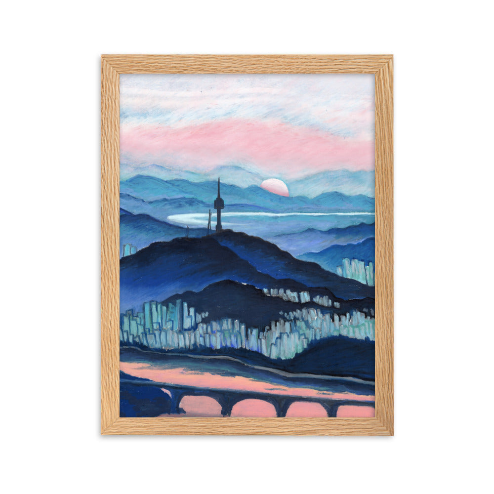 Morning Calm Namsan - Framed Matte Print