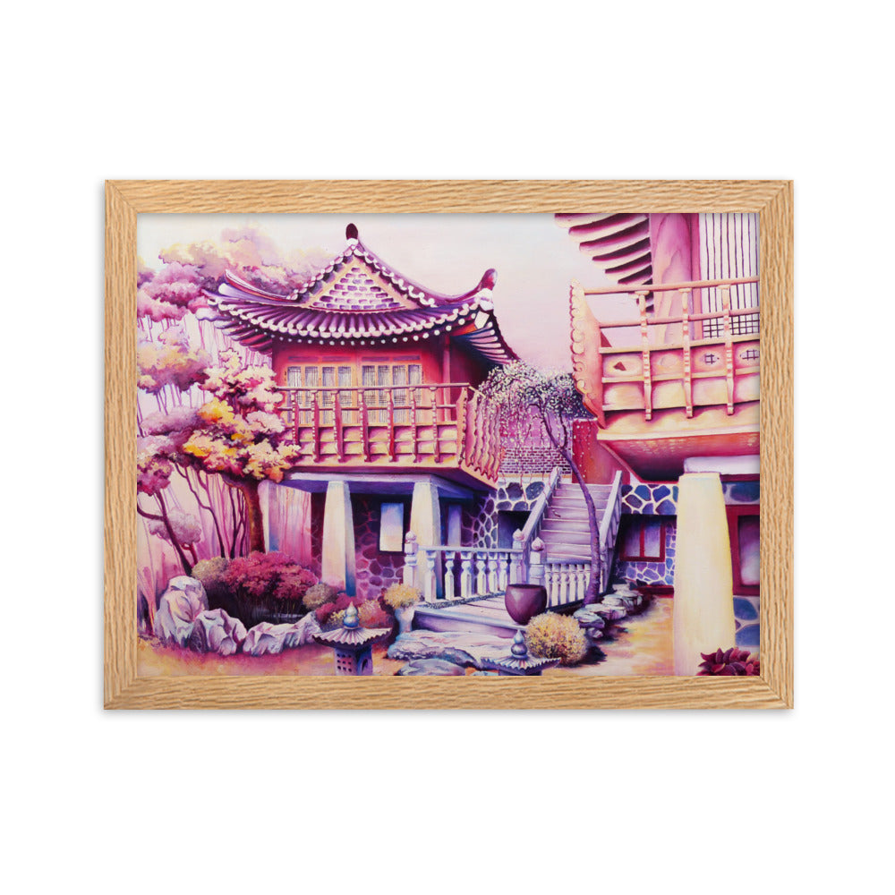 Korean Teahouse - Framed Matte Print