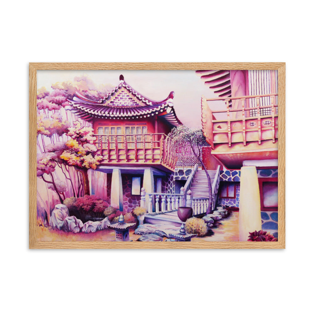 Korean Teahouse - Framed Matte Print