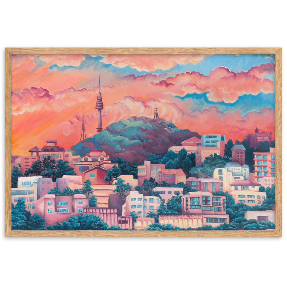 Namsan Sunset - Framed Matte Print