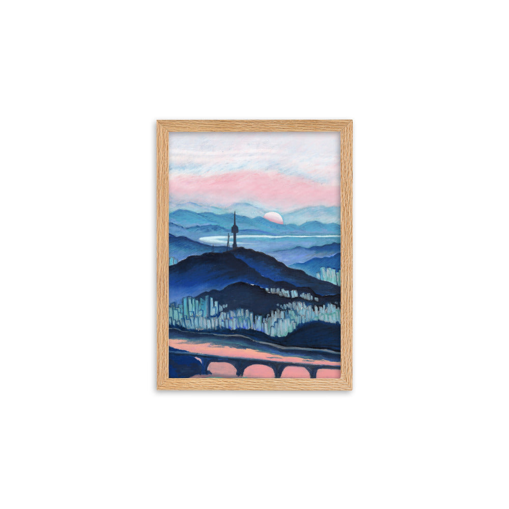 Morning Calm Namsan - Framed Matte Print