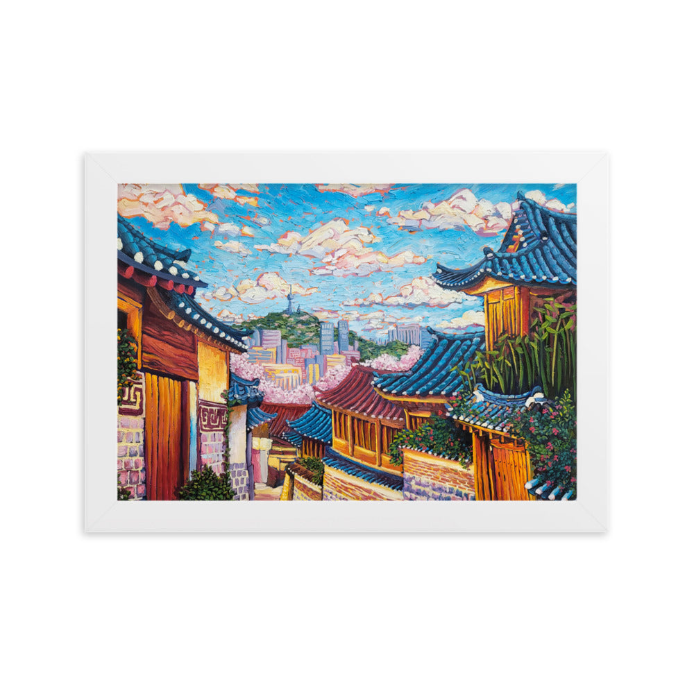 Bukchon Hanok Village - Framed Matte Print