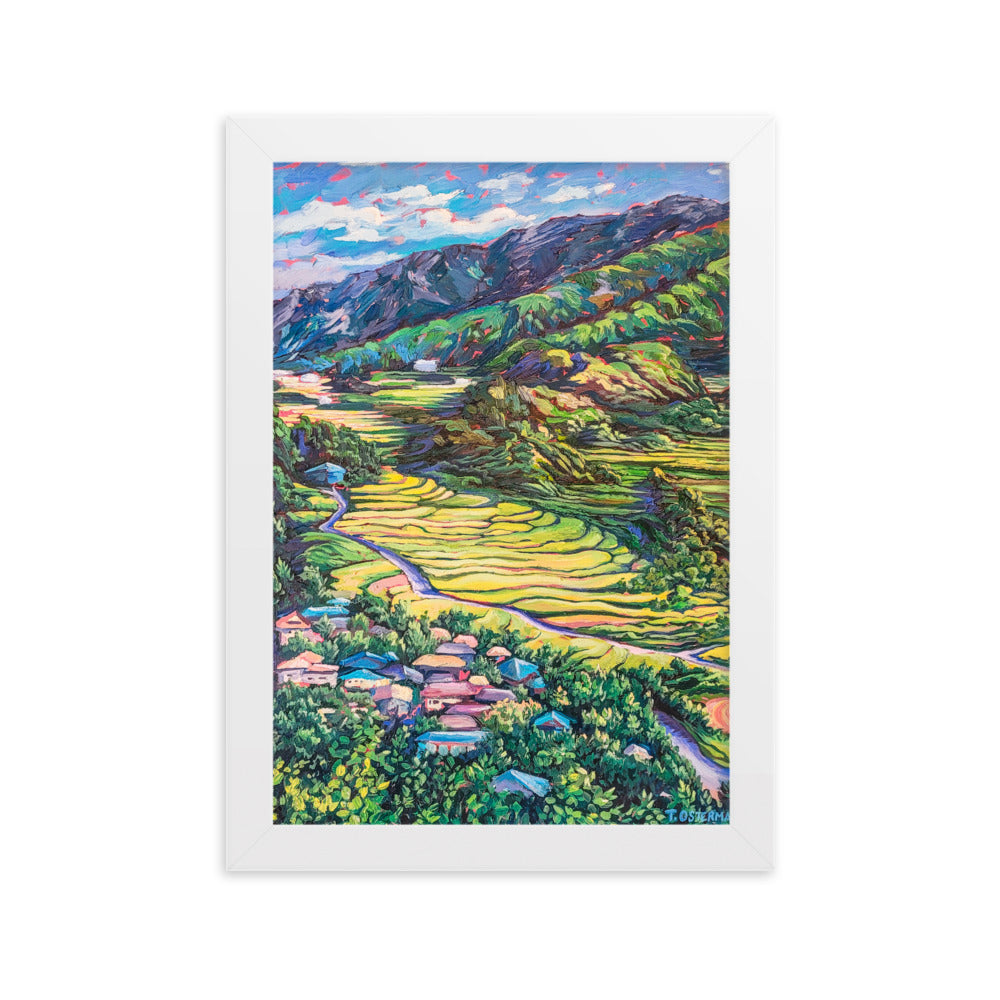 Korean Countryside - Framed Matte Print