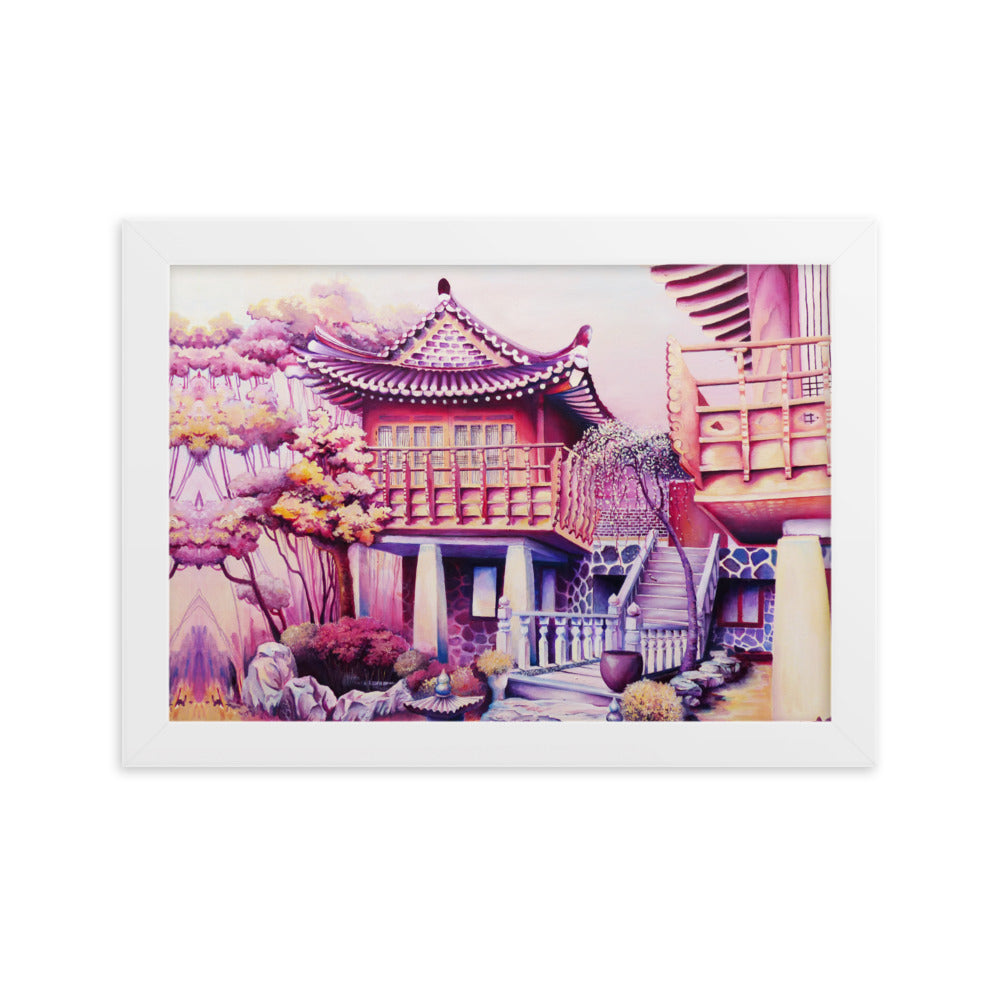 Korean Teahouse - Framed Matte Print