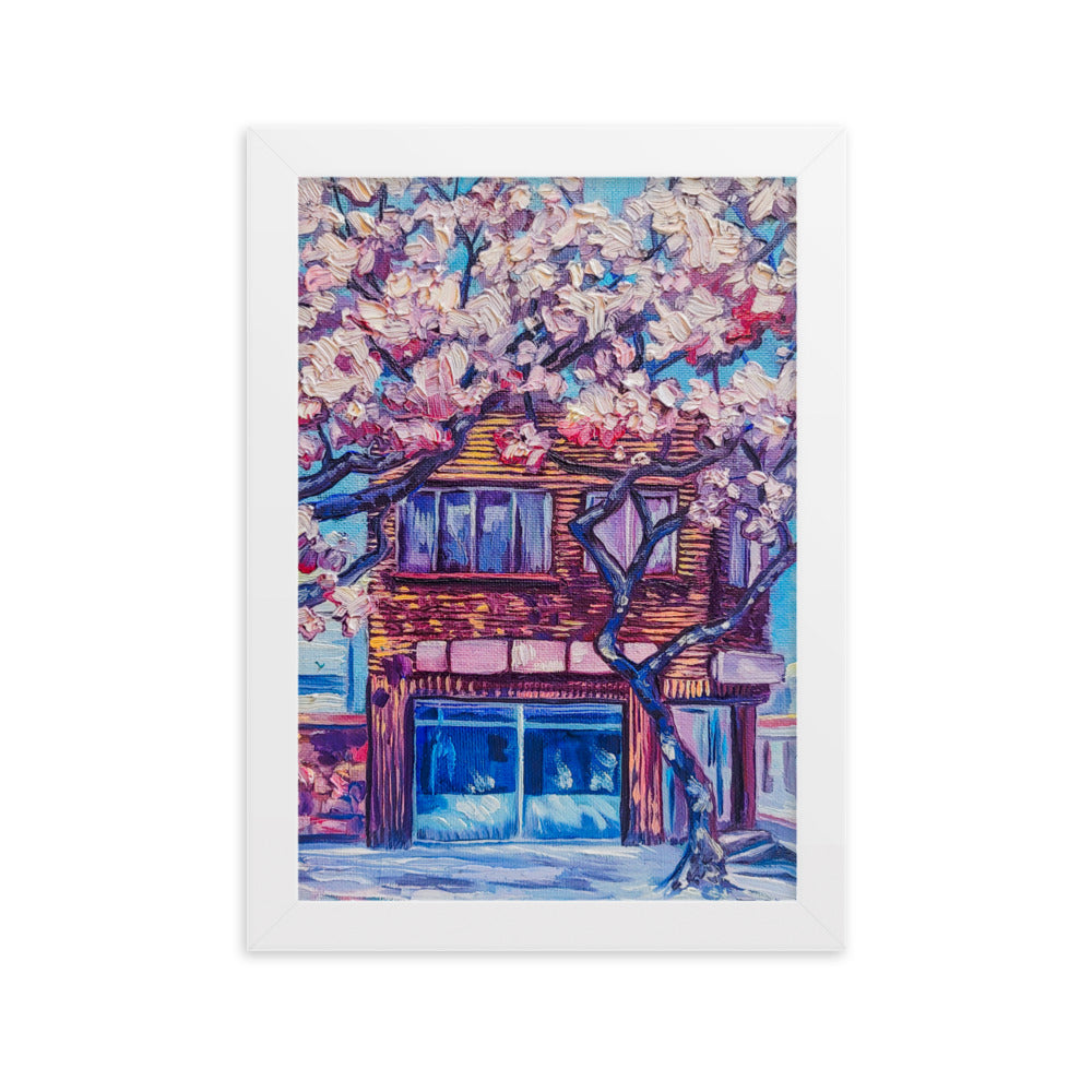 Cherry Blossom Afternoon - Framed Matte Print