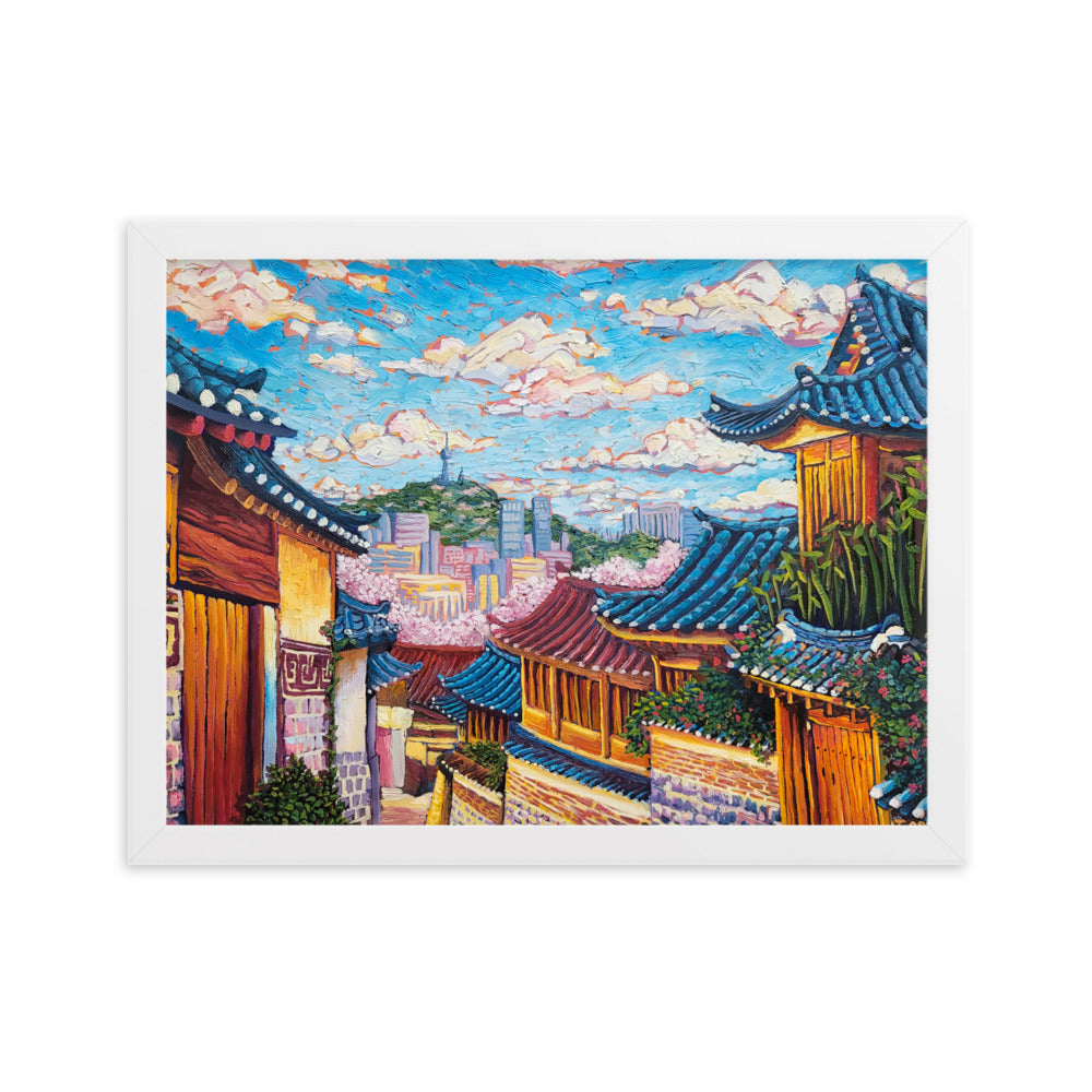 Bukchon Hanok Village - Framed Matte Print