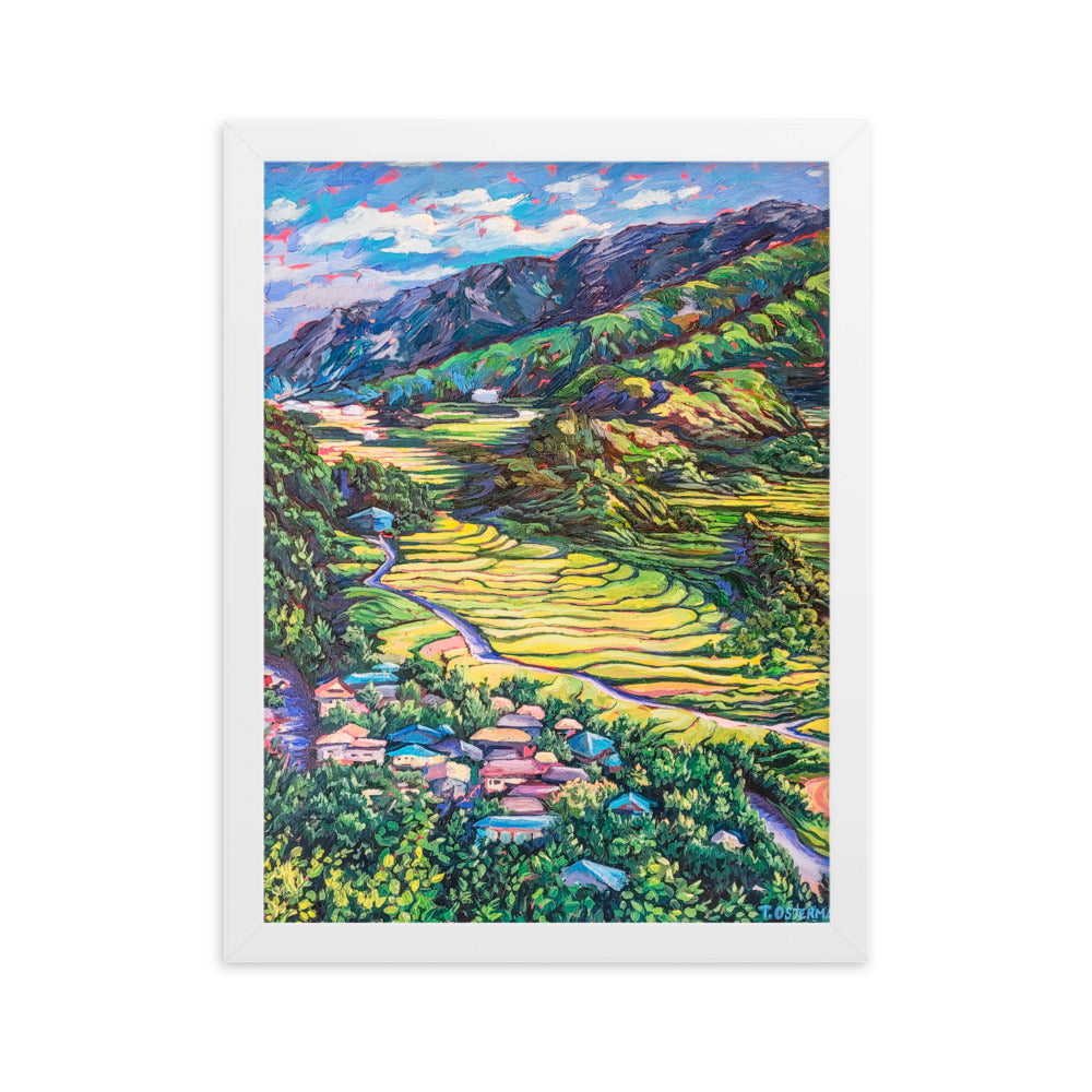 Korean Countryside - Framed Matte Print