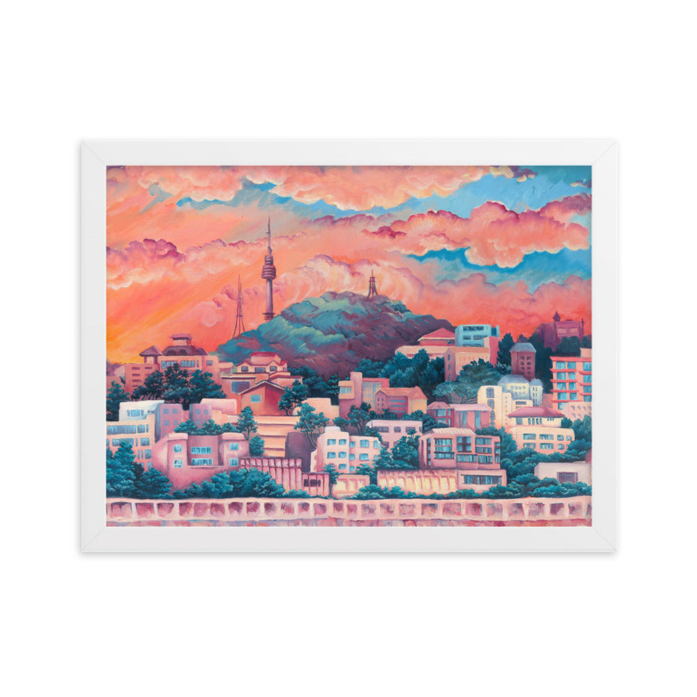 Namsan Sunset - Framed Matte Print