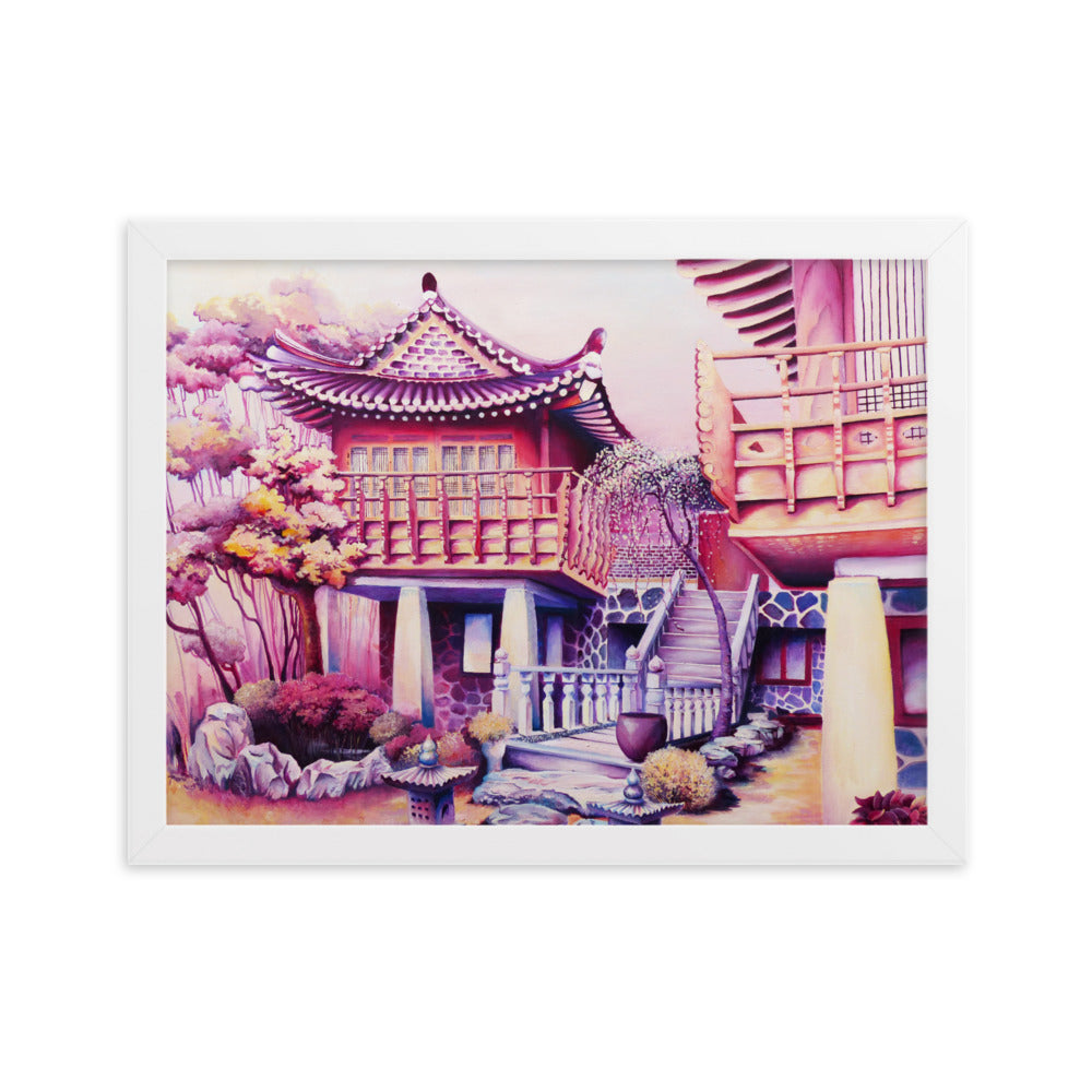 Korean Teahouse - Framed Matte Print