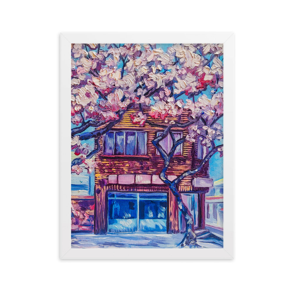 Cherry Blossom Afternoon - Framed Matte Print