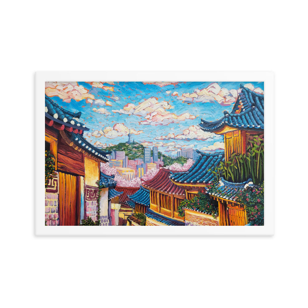 Bukchon Hanok Village - Framed Matte Print