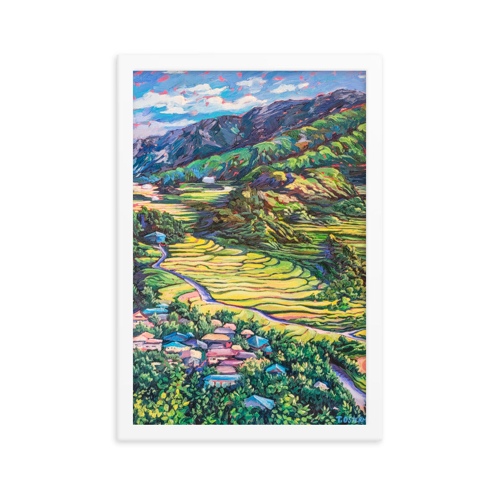 Korean Countryside - Framed Matte Print